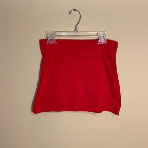 Red mini skirt. XS